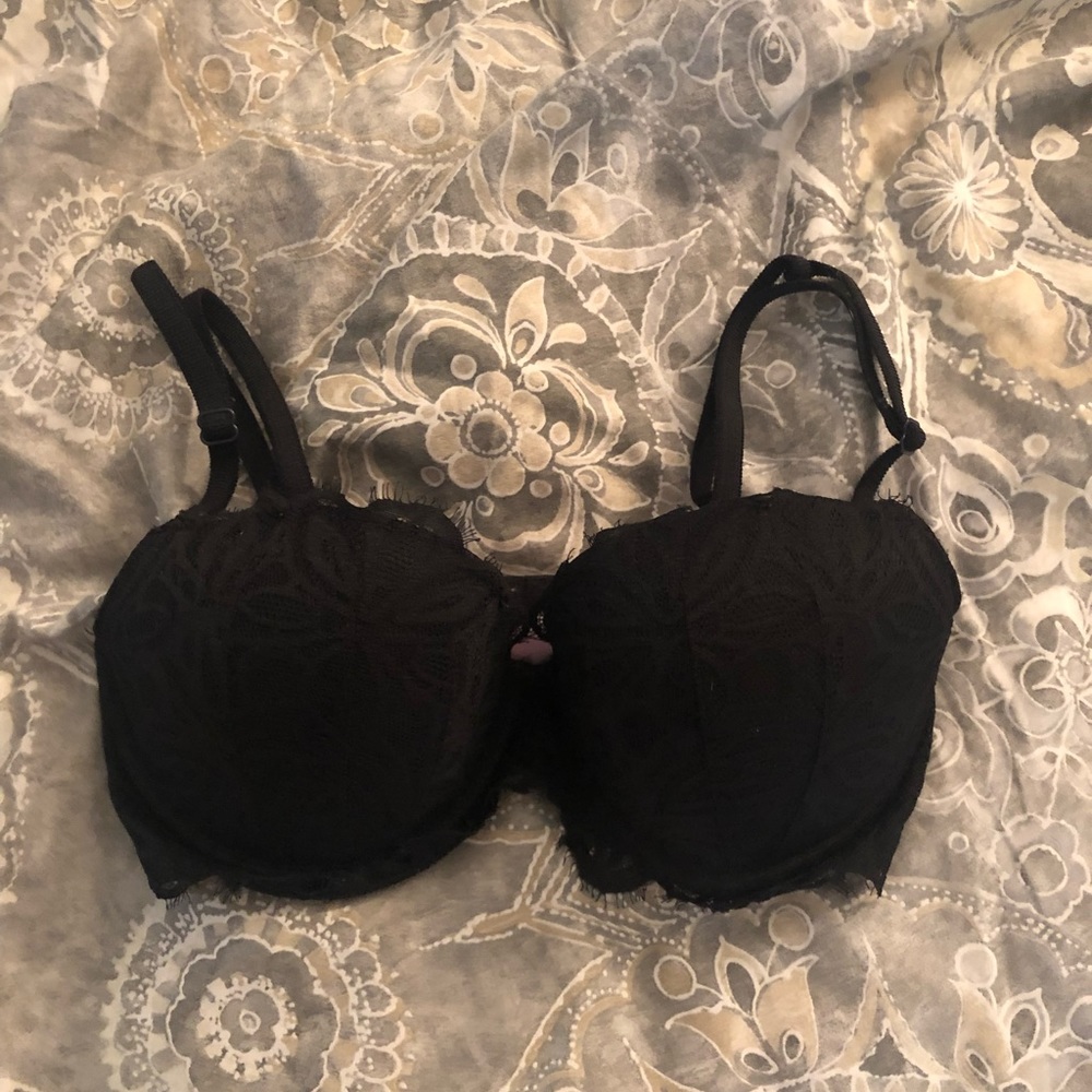 Black Lace Bra